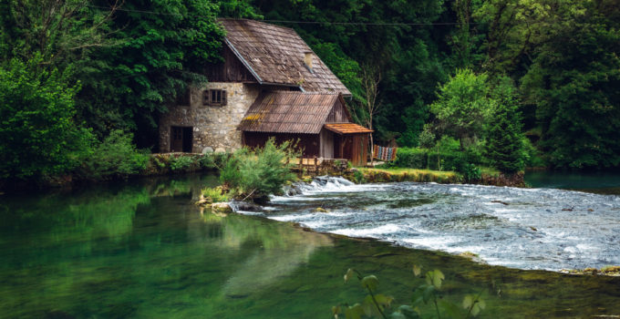 Rastoke waterfalls and river Slunjčica, Croatia