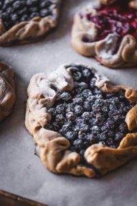 strawberry and blueberry galette