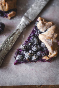 strawberry and blueberry galette