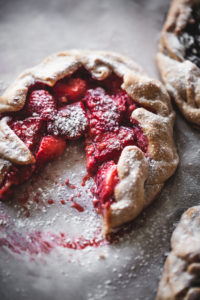strawberry and blueberry galette