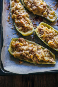 tuna zucchini boats