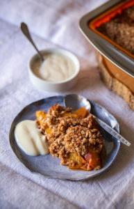 peach crumble