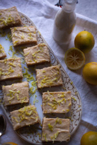 raw lemon squares