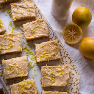 raw lemon squares