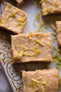 raw lemon squares