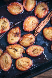 roasted plums