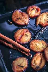 roasted plums