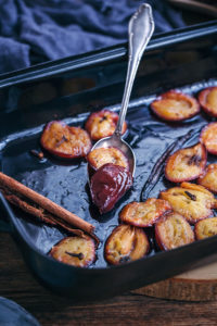 baked plums