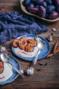 baked plums