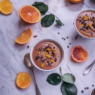 chocolate orange pudding (vegan, gluten-free)