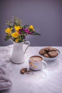 cashew butter chocolate chip cookies, vegan and gluten-free