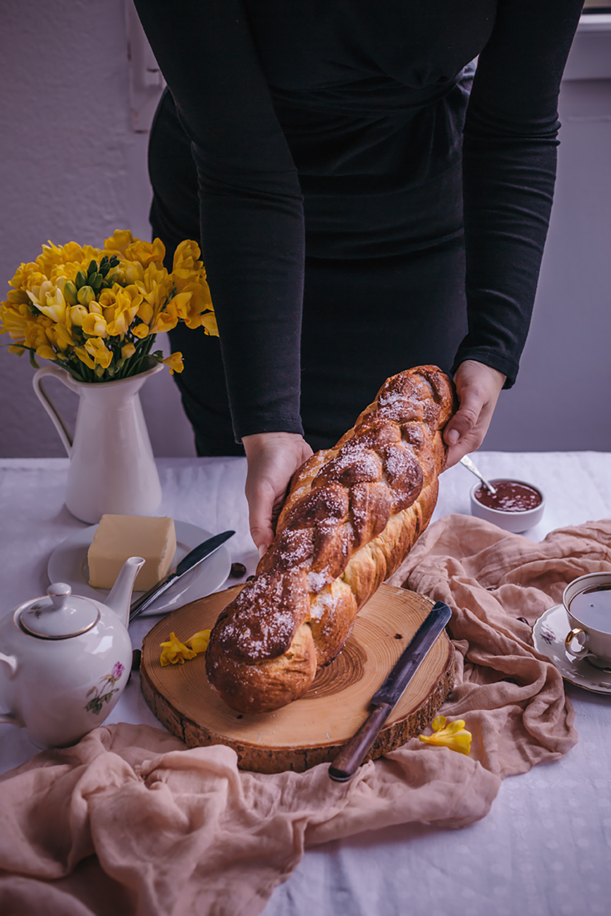 braided sweet Easter bread