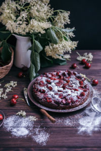cherry chocolate cake (vegan)