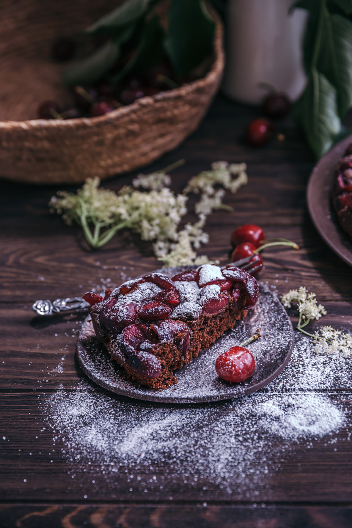 cherry chocolate cake (vegan)
