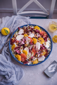 Raddichio and citrus salad