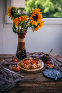 Rustic apricot galette