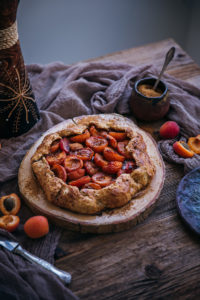 Rustic apricot galette