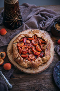 Rustic apricot galette