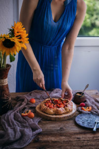 Rustic apricot galette