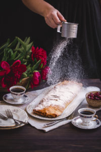 sour cherries strudel