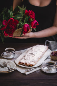 sour cherries strudel