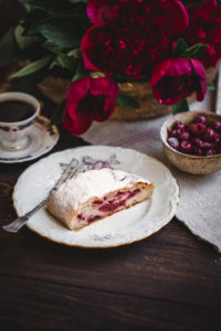 sour cherries strudel