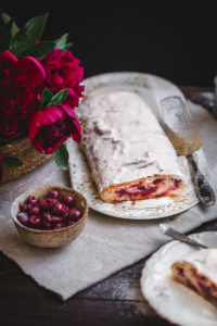 sour cherries strudel