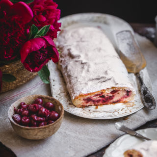 sour cherries strudel