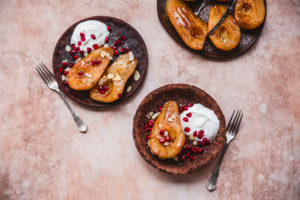 roasted pears